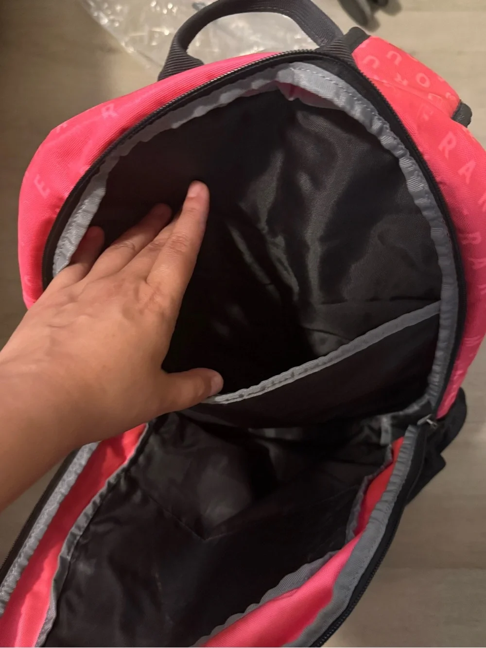 Under Armour Pink and Black Backpack